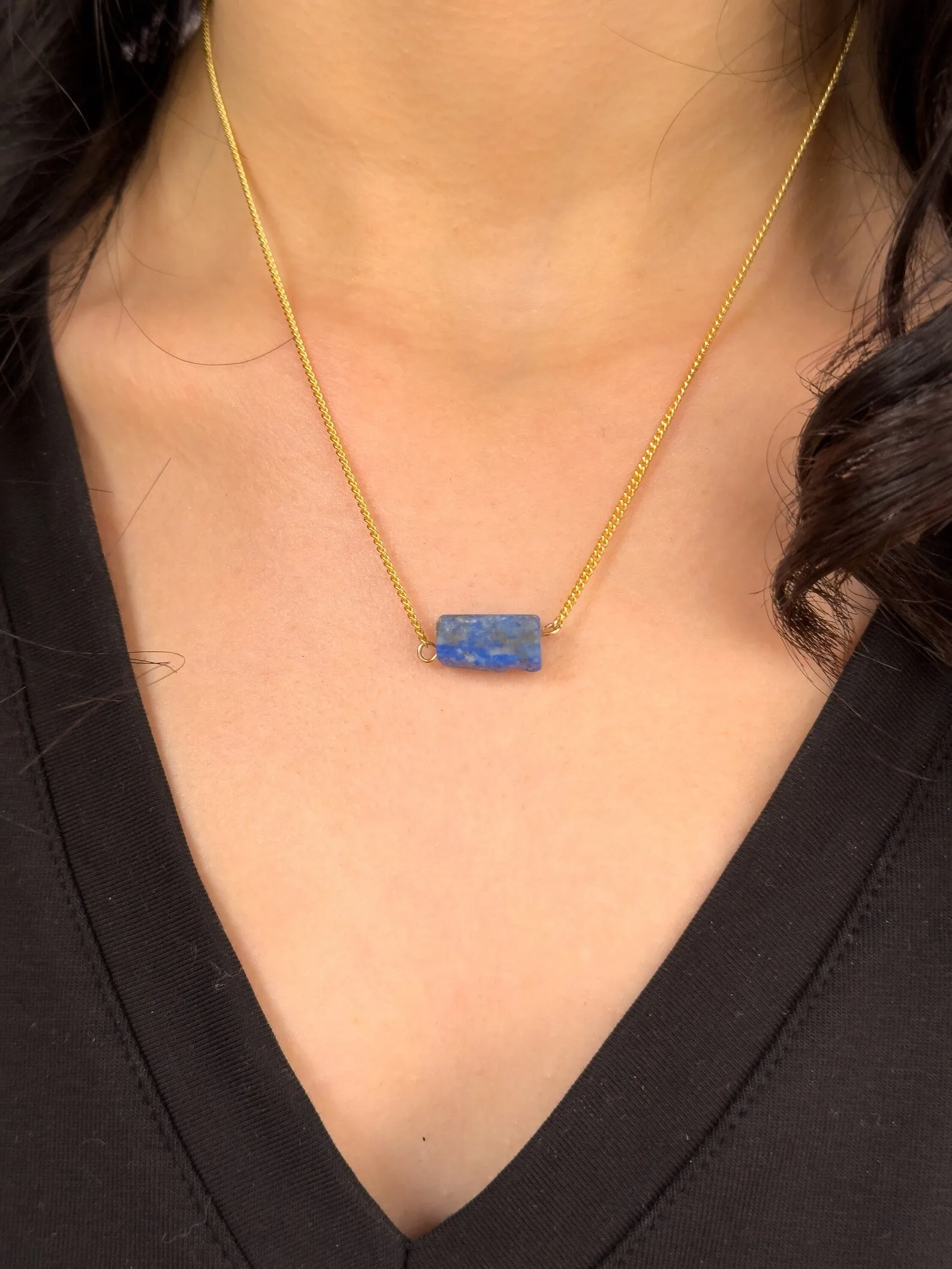 Raw Lapis Lazuli Necklace