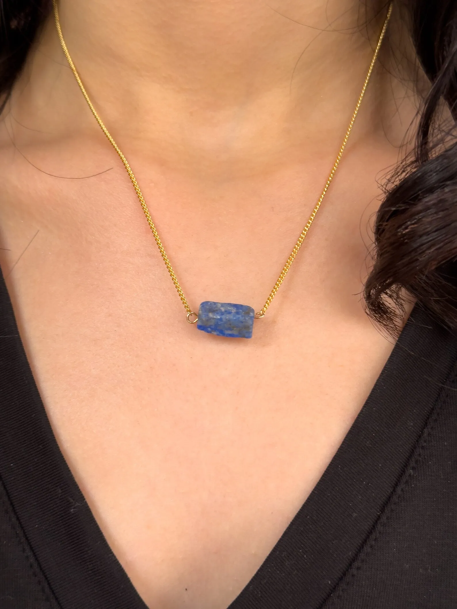 Raw Lapis Lazuli Necklace