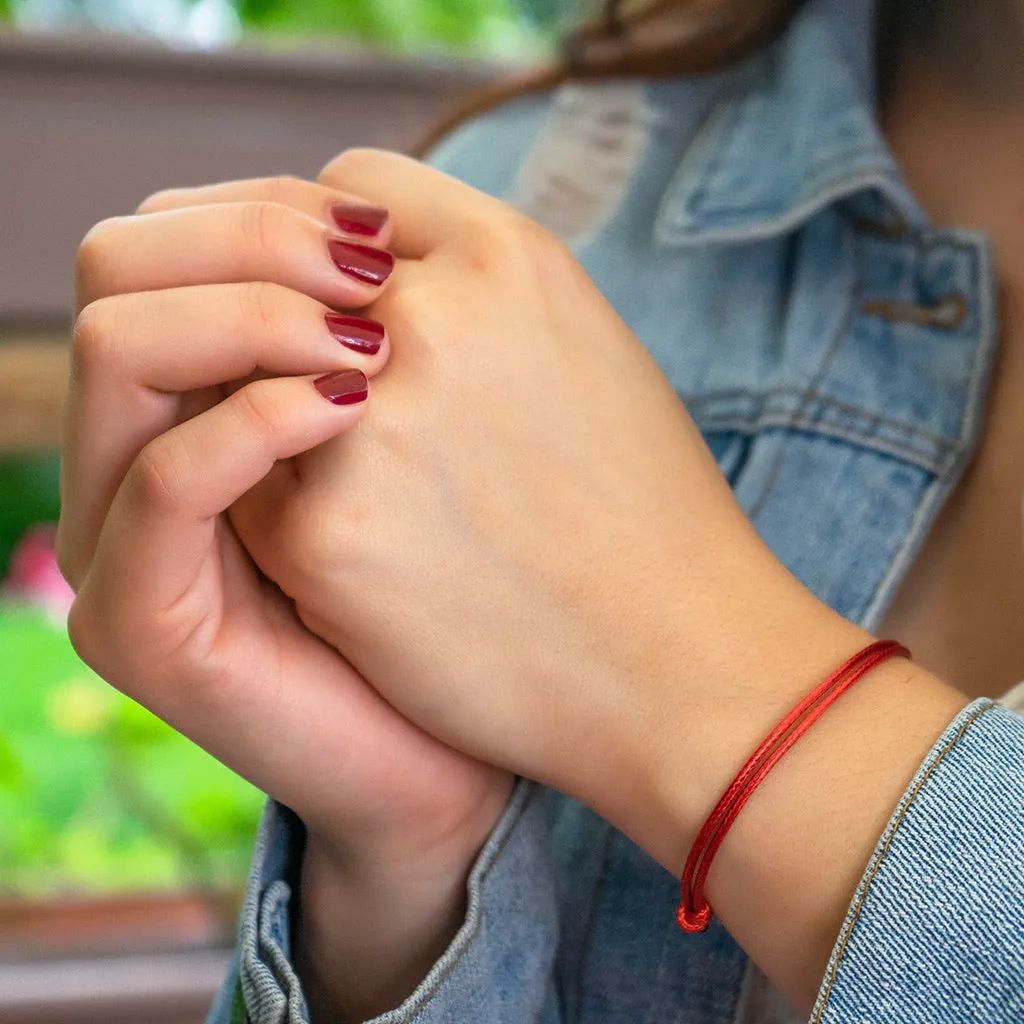 Red Cord Bracelet - Luck & Protection