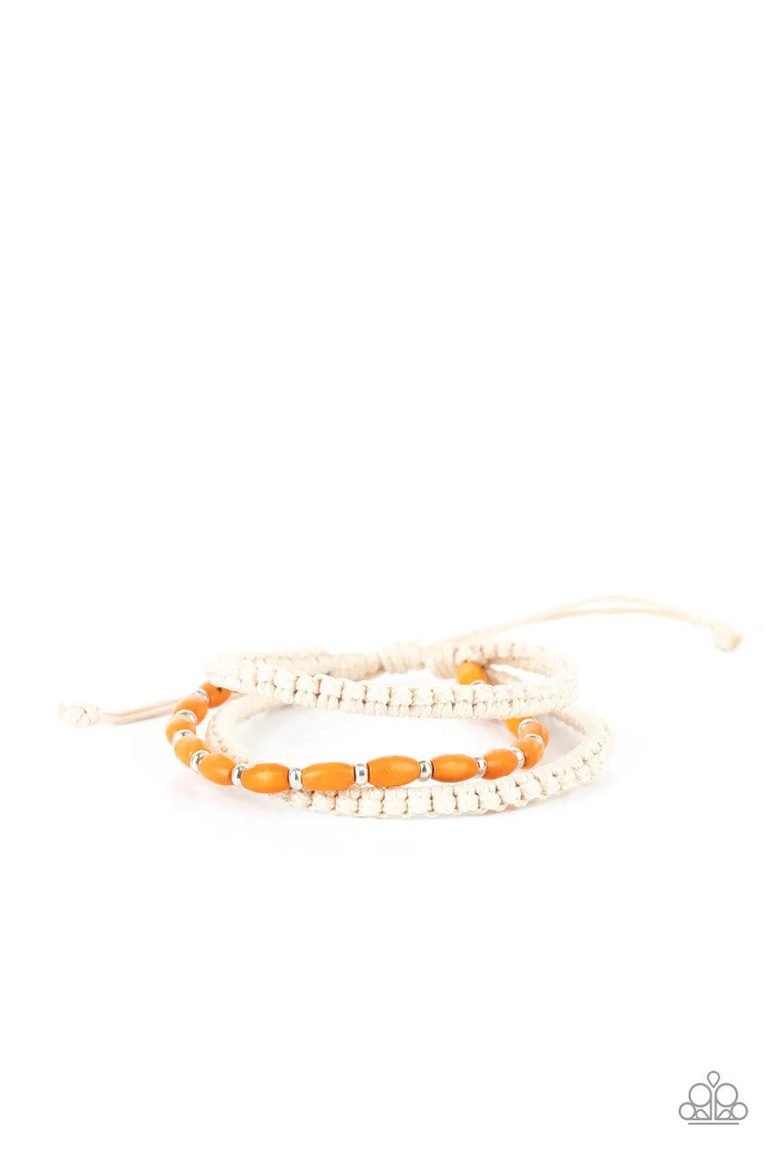 Refreshingly Rural Orange Paparazzi Bracelet