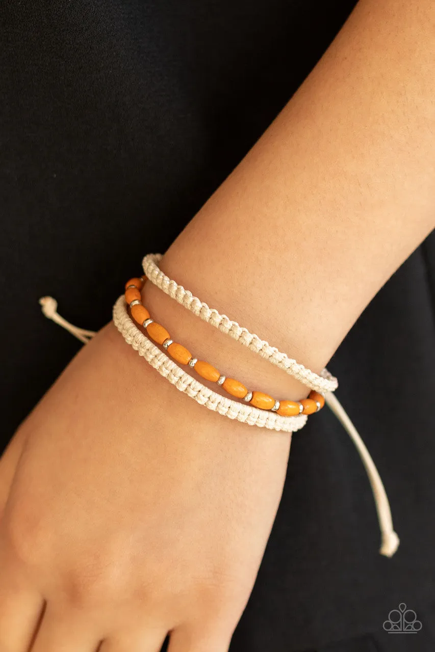 Refreshingly Rural Orange Paparazzi Bracelet