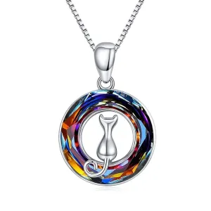 Remember Me Cat Necklace | Rainbow Crystal