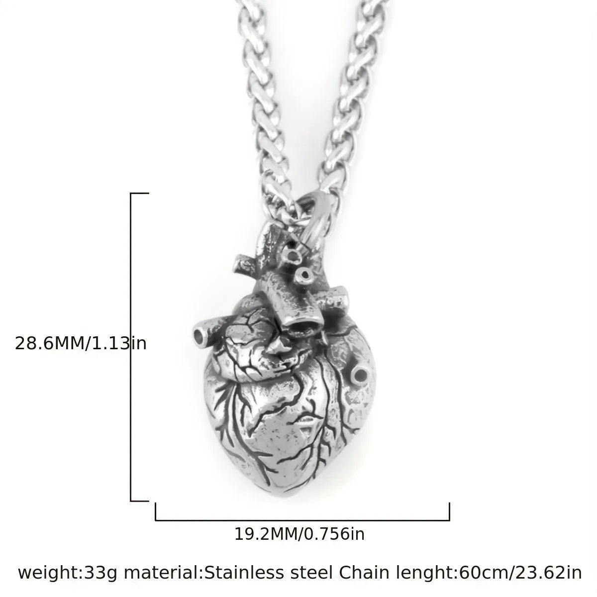 Retro Stainless Steel Viking Necklace Men's Celtic Knot Amulet Charm Pendant