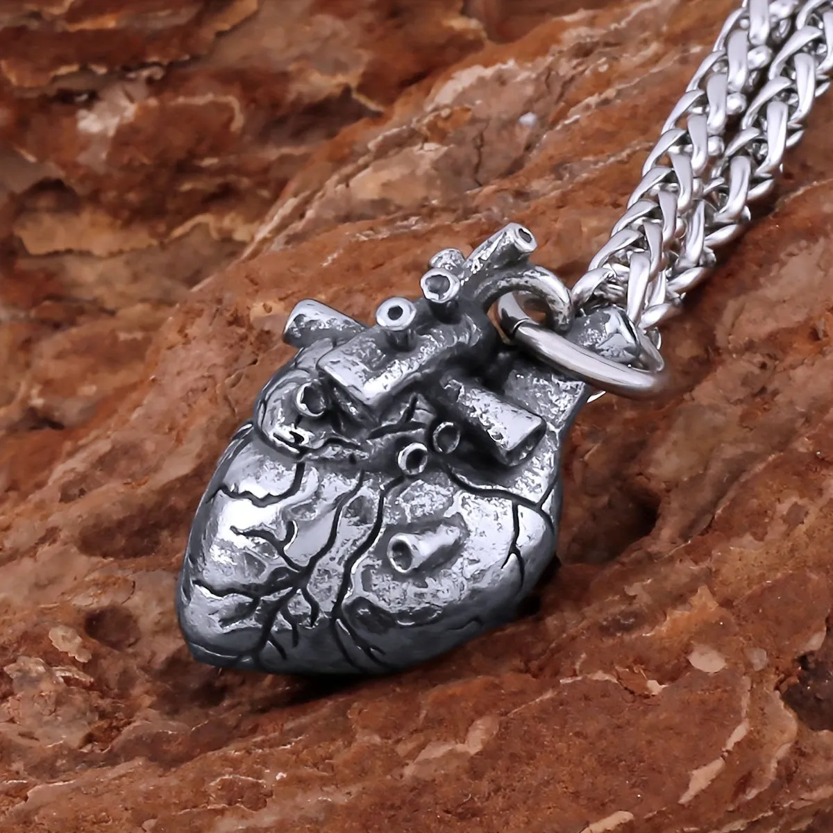 Retro Stainless Steel Viking Necklace Men's Celtic Knot Amulet Charm Pendant