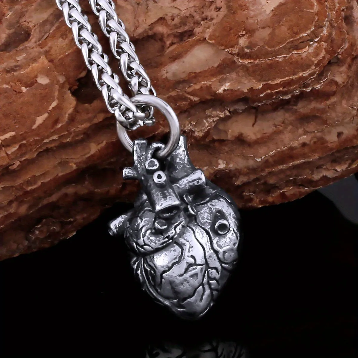 Retro Stainless Steel Viking Necklace Men's Celtic Knot Amulet Charm Pendant
