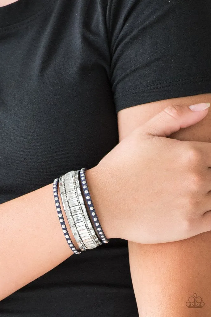 Rock Star Rocker Blue Paparazzi Bracelet