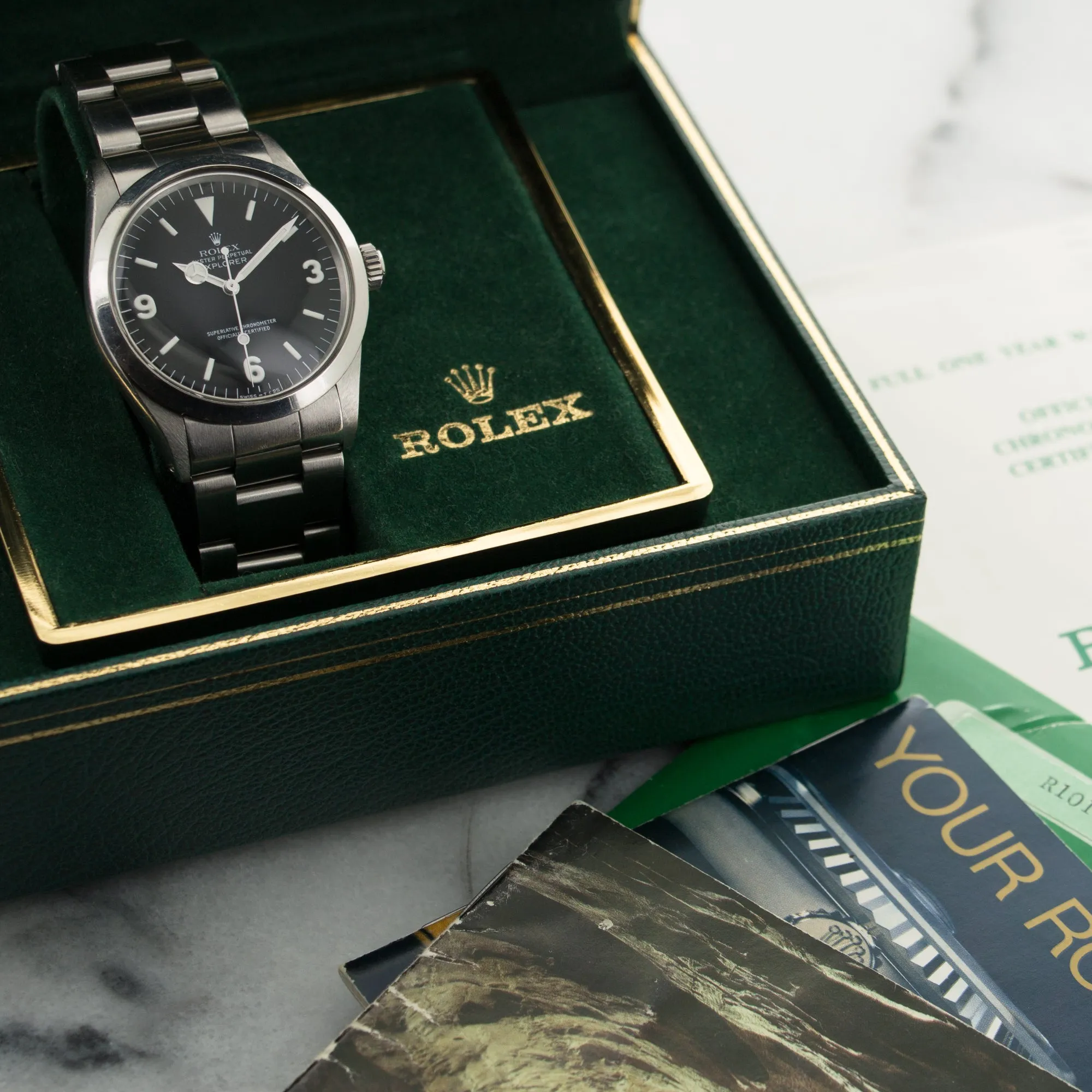 Rolex Explorer L-Series Watch Ref. 1016 with Paper