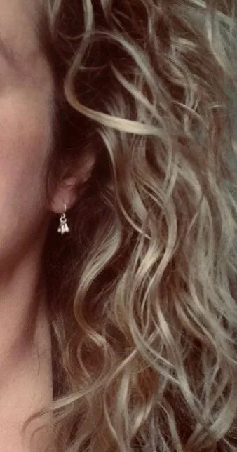 Rose Gold Drop Earrings, little teardrop earring, rose gold tear drop earring, 3 drop earring, dainty rose gold, small rose gold huggie hoop