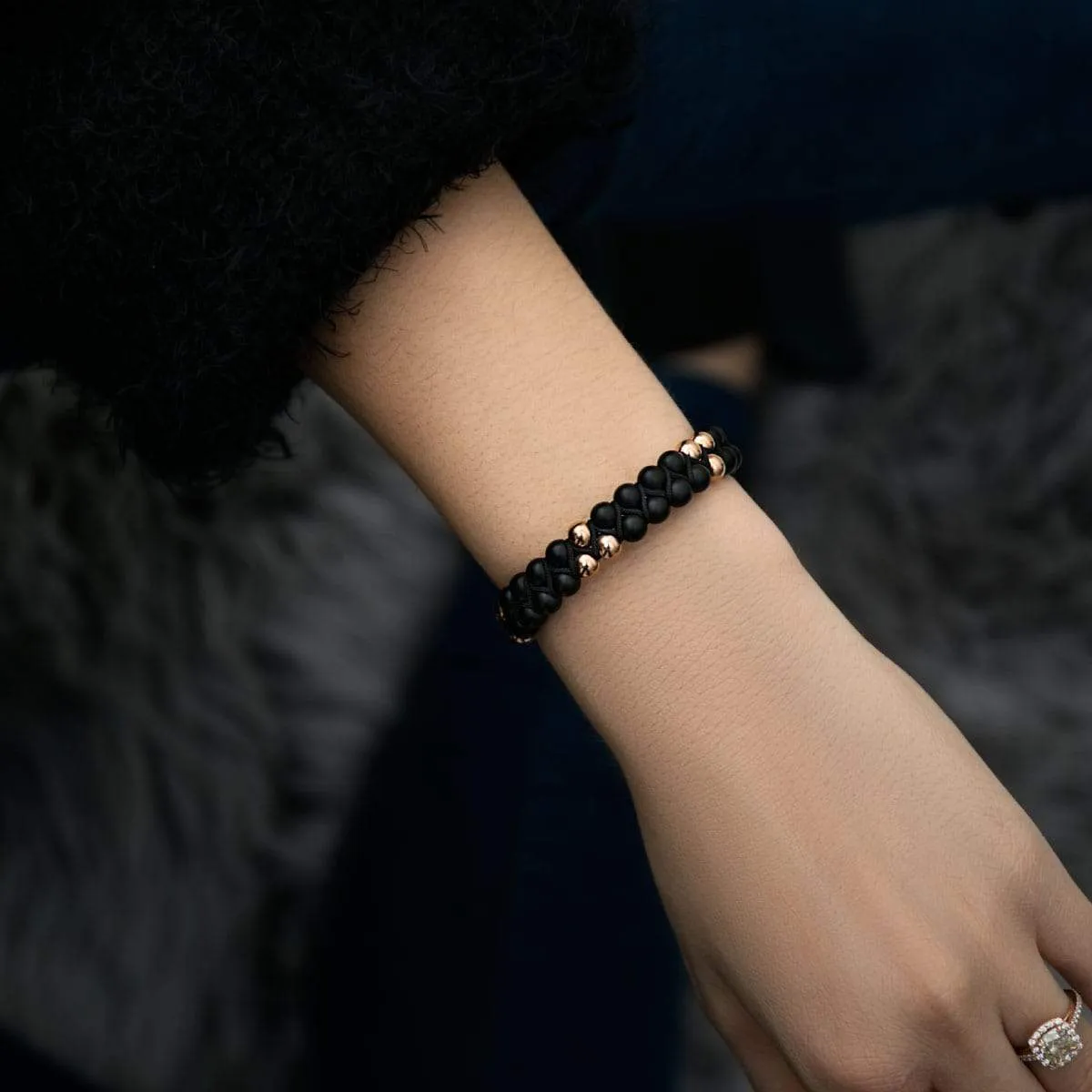 Rose Gold | Matte Onyx | Vitality Bracelet