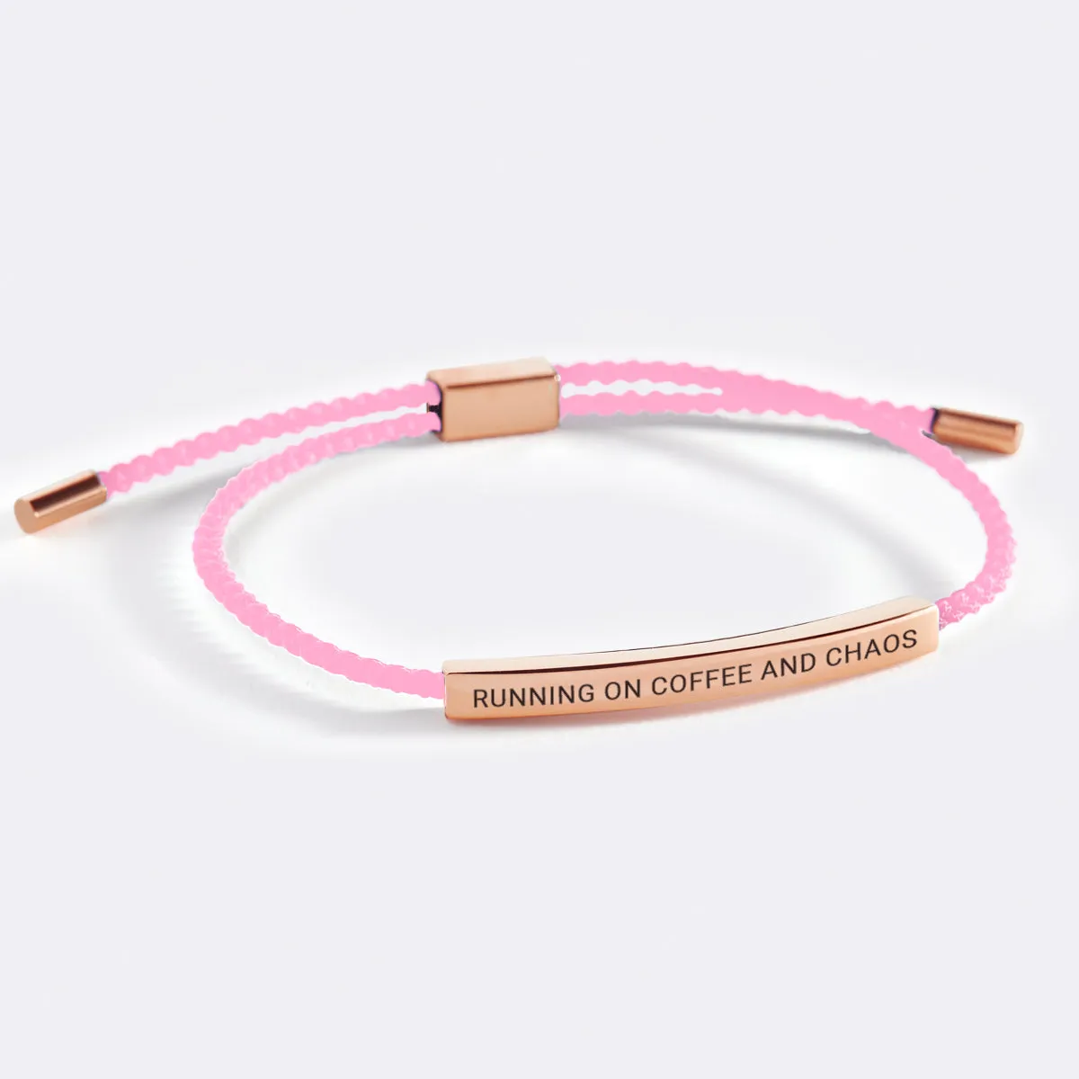 Running on Coffee and Chaos Inspire Bracelet