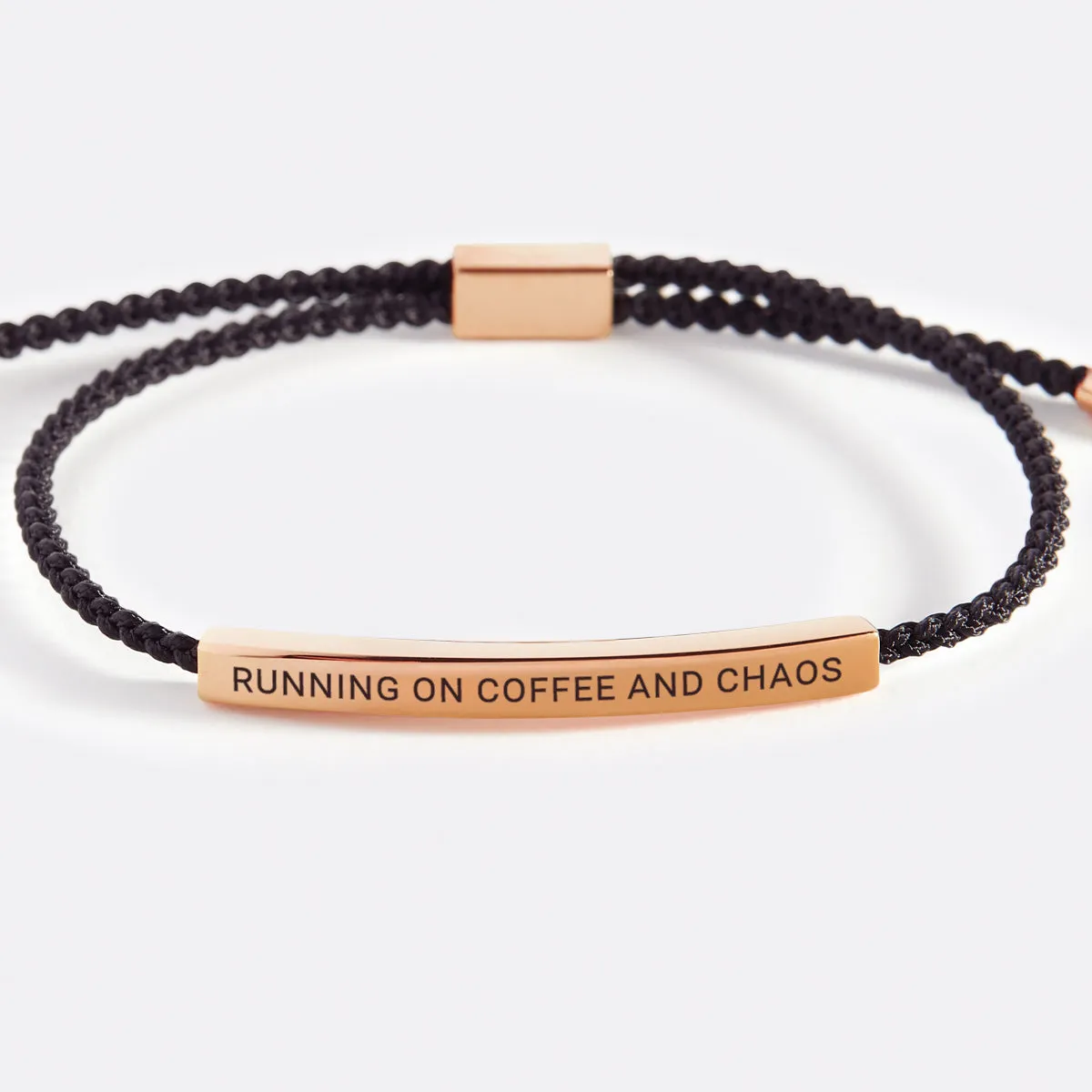 Running on Coffee and Chaos Inspire Bracelet