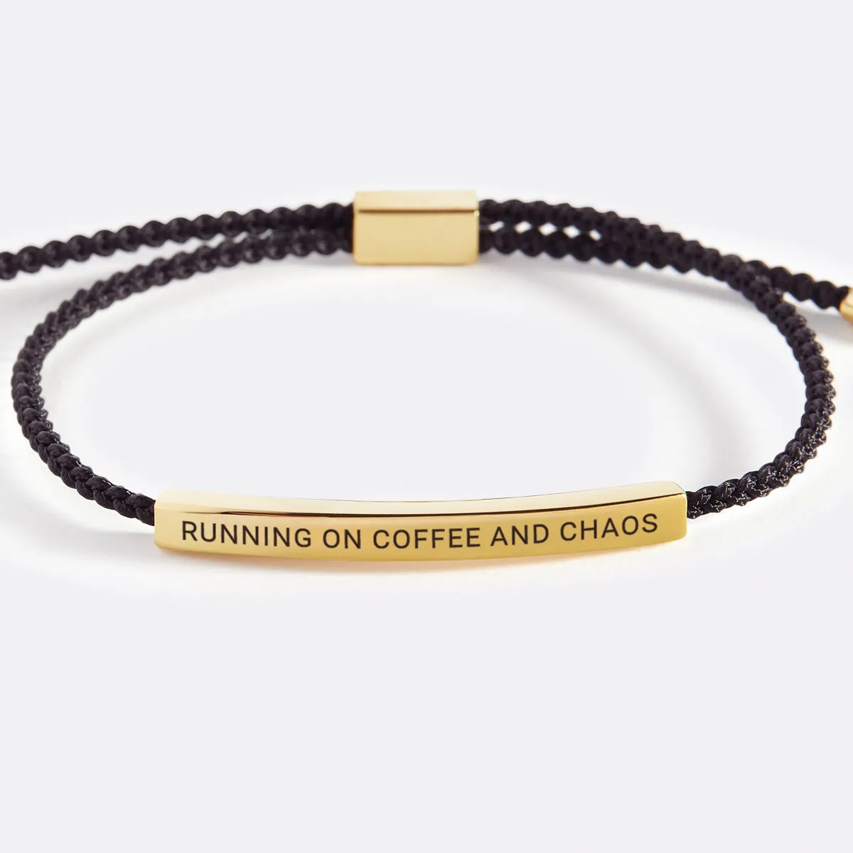 Running on Coffee and Chaos Inspire Bracelet