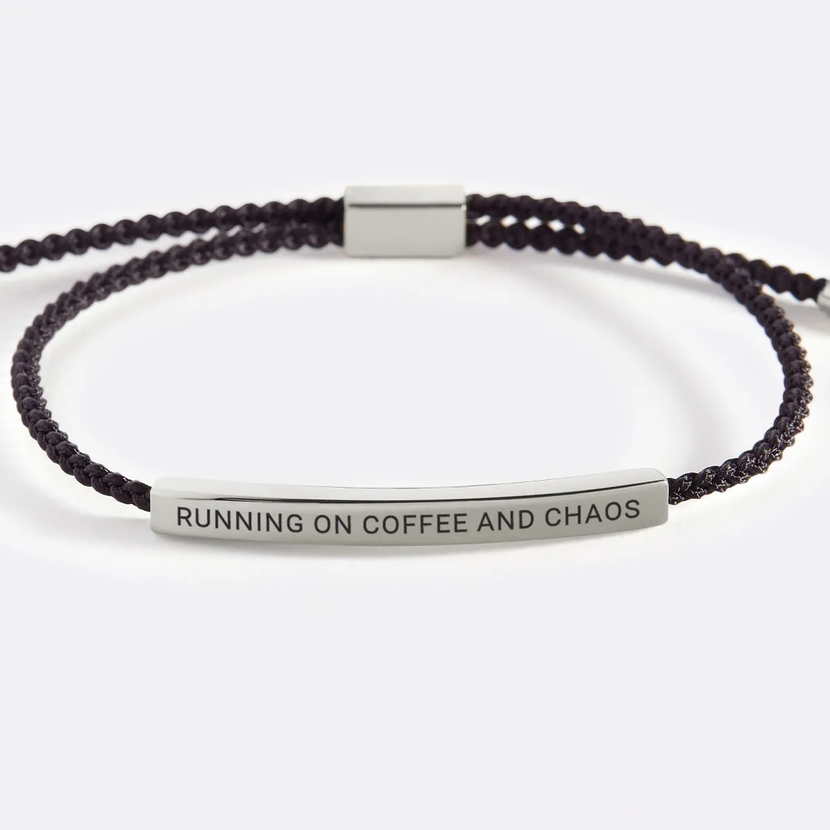 Running on Coffee and Chaos Inspire Bracelet
