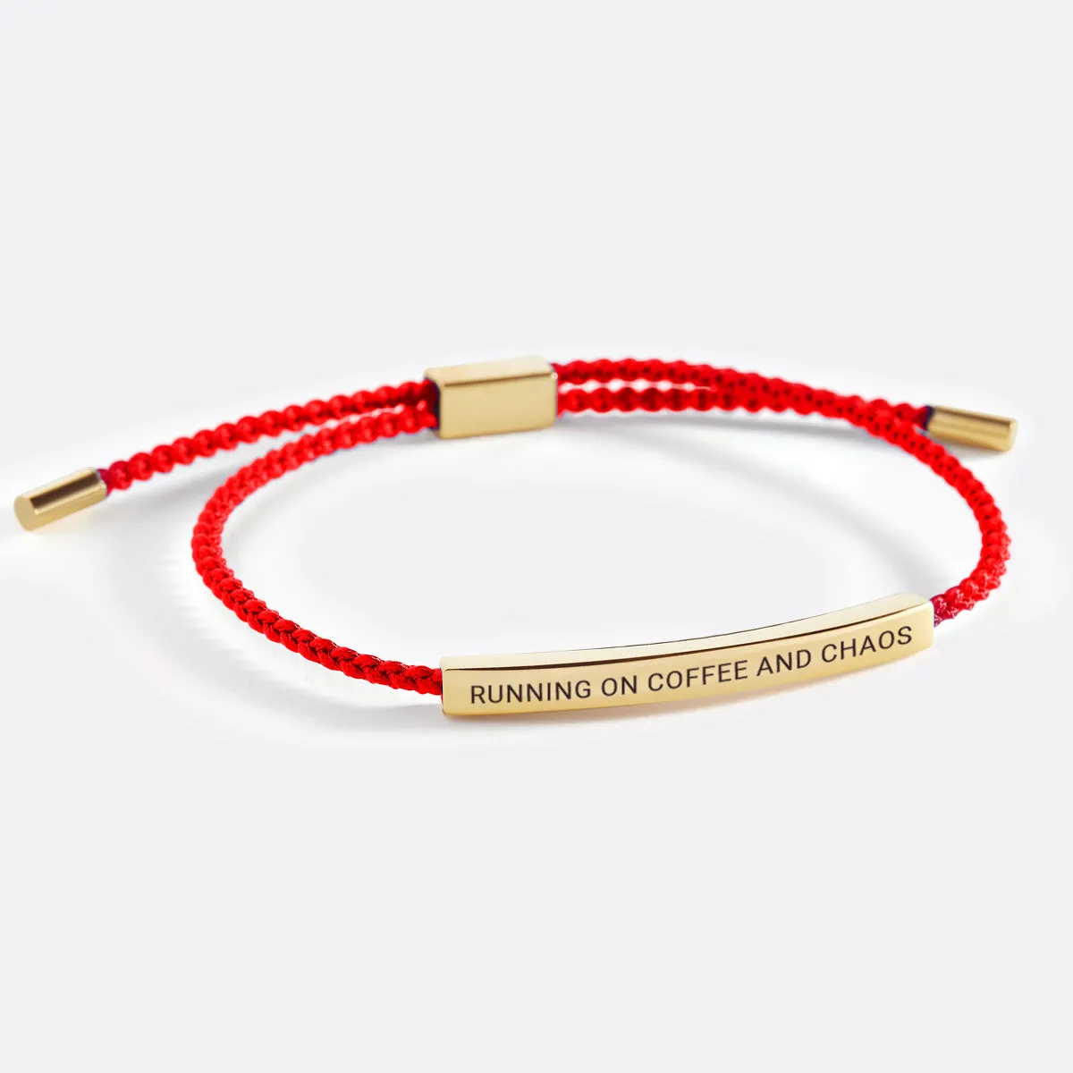 Running on Coffee and Chaos Inspire Bracelet