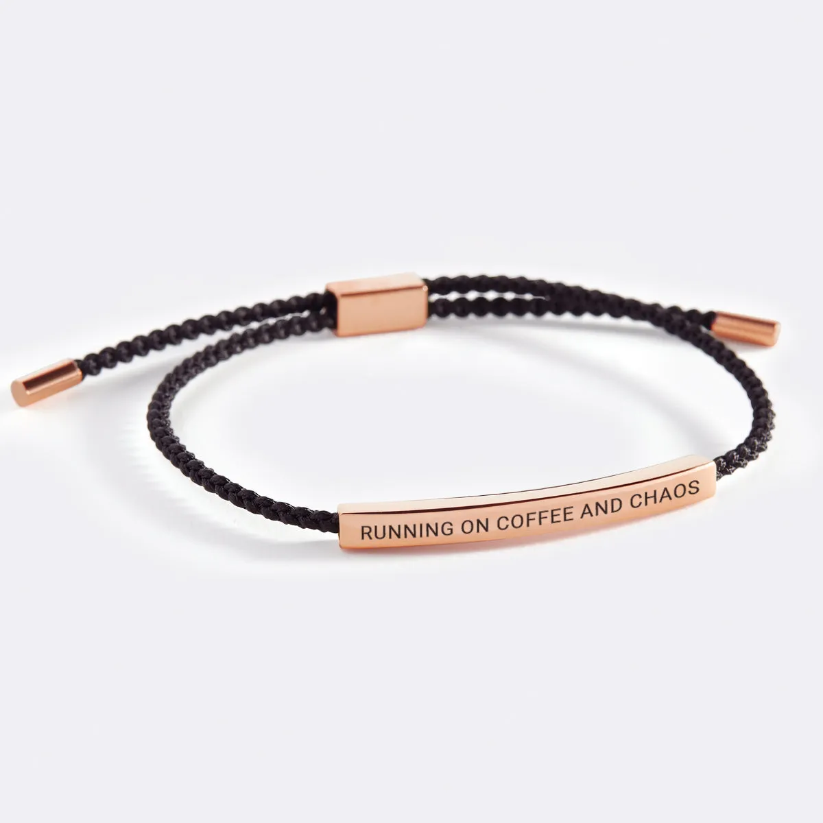 Running on Coffee and Chaos Inspire Bracelet