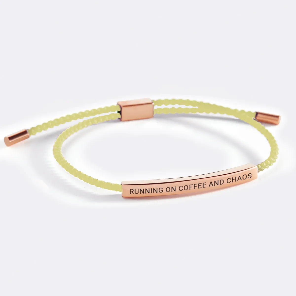 Running on Coffee and Chaos Inspire Bracelet