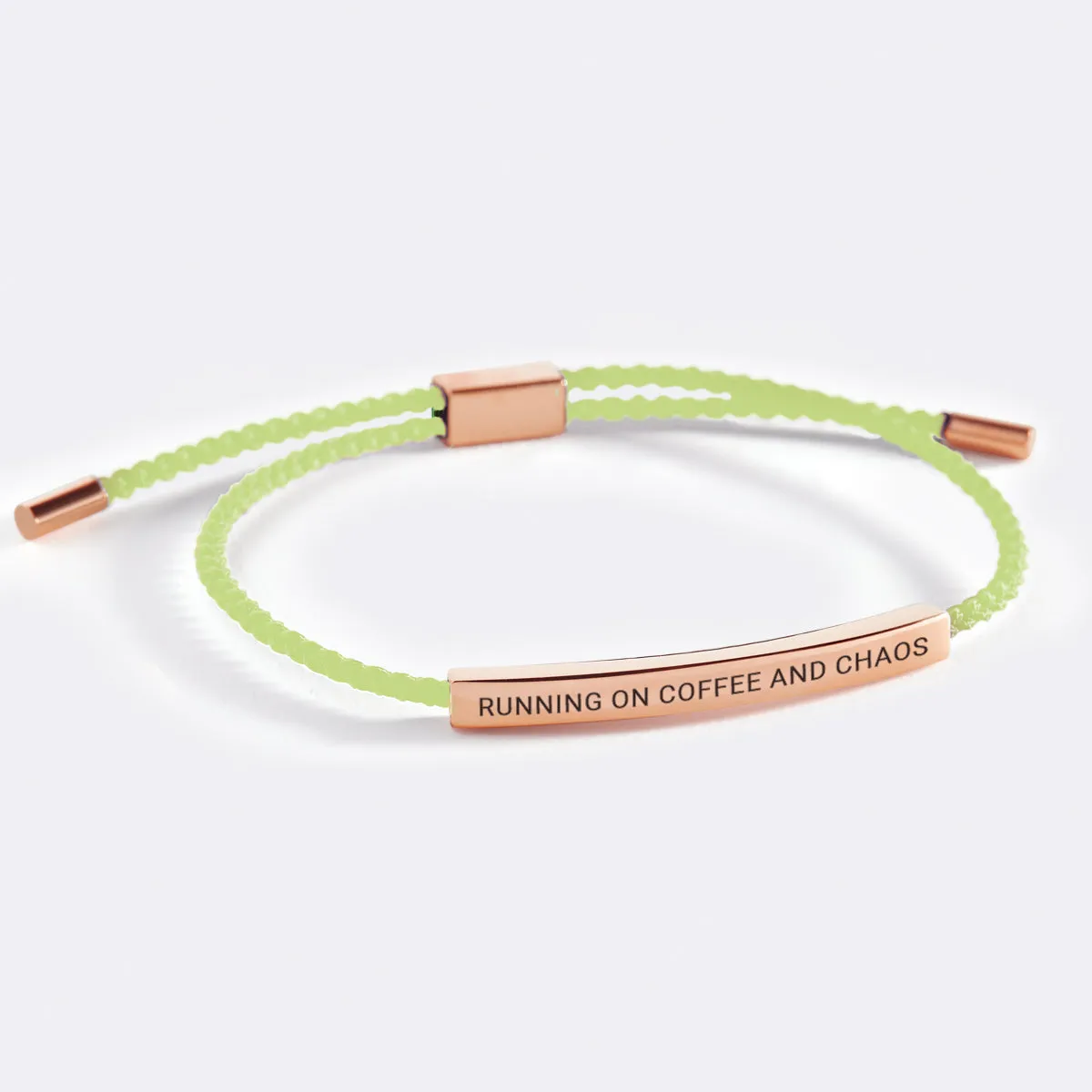 Running on Coffee and Chaos Inspire Bracelet
