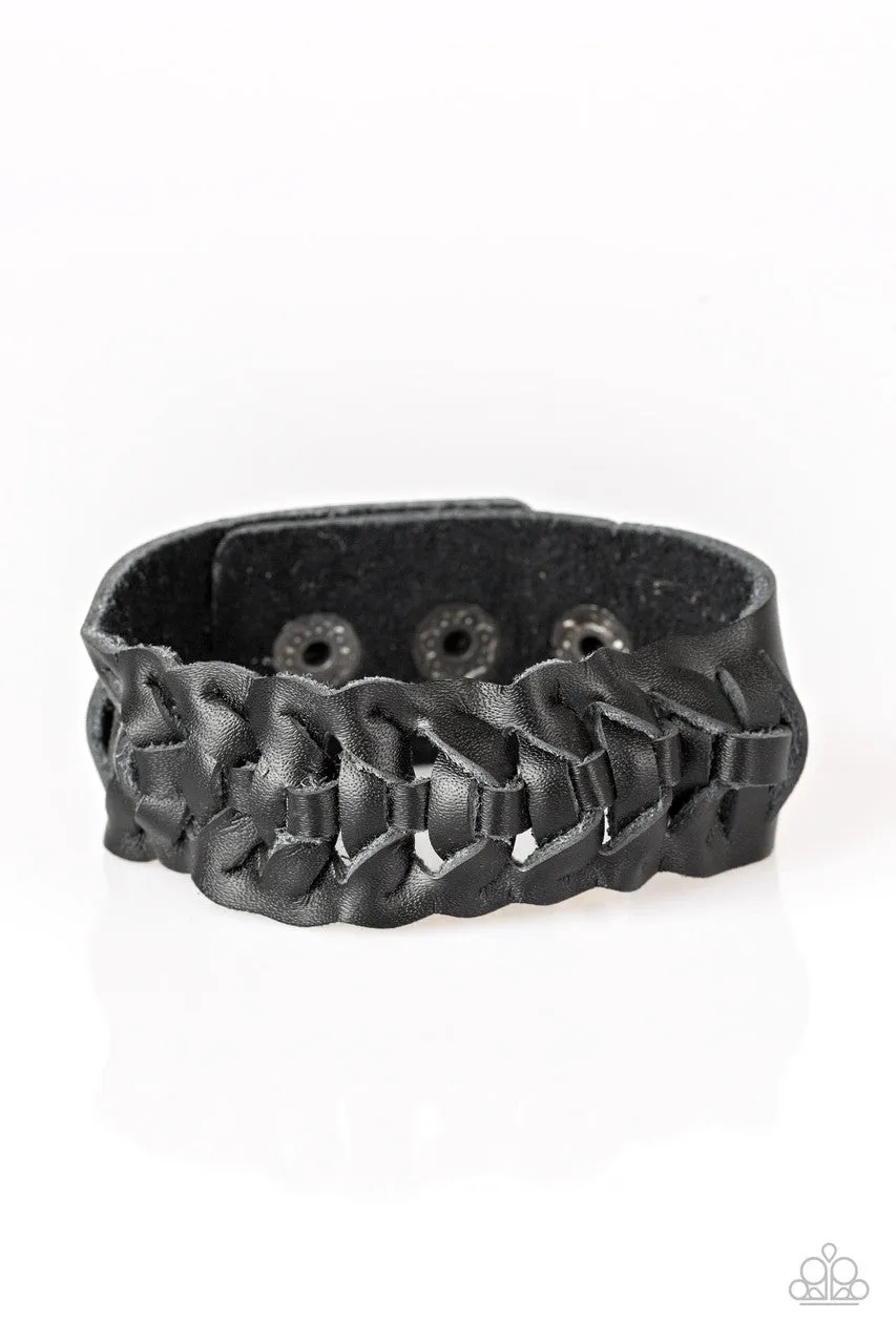Rustle Up Black Paparazzi Bracelet