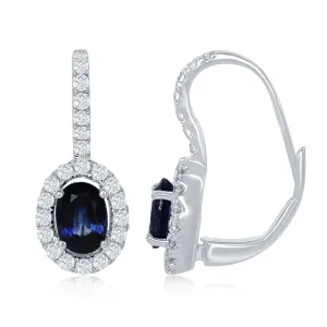Sapphire Drop Earrings