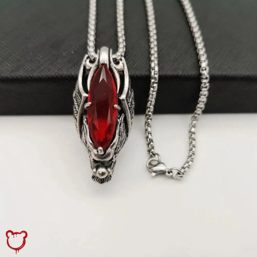 Savage Crystal Bat Necklace