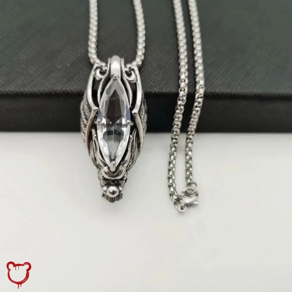 Savage Crystal Bat Necklace