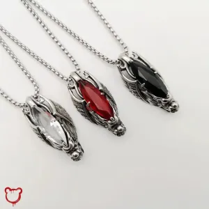 Savage Crystal Bat Necklace