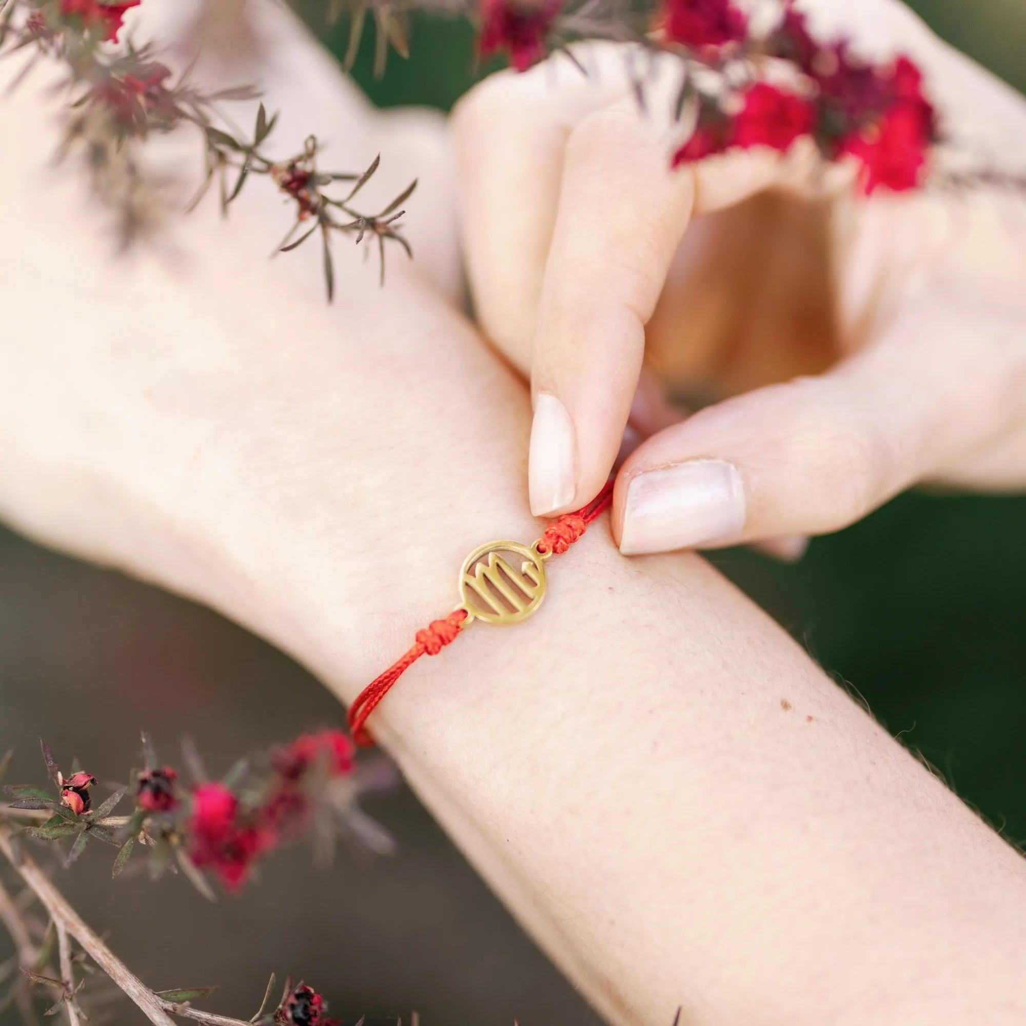 Scorpio Zodiac Thread Bracelet