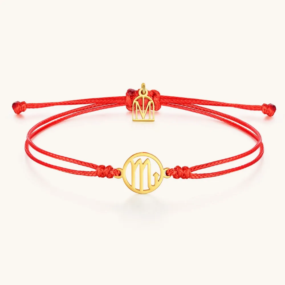 Scorpio Zodiac Thread Bracelet
