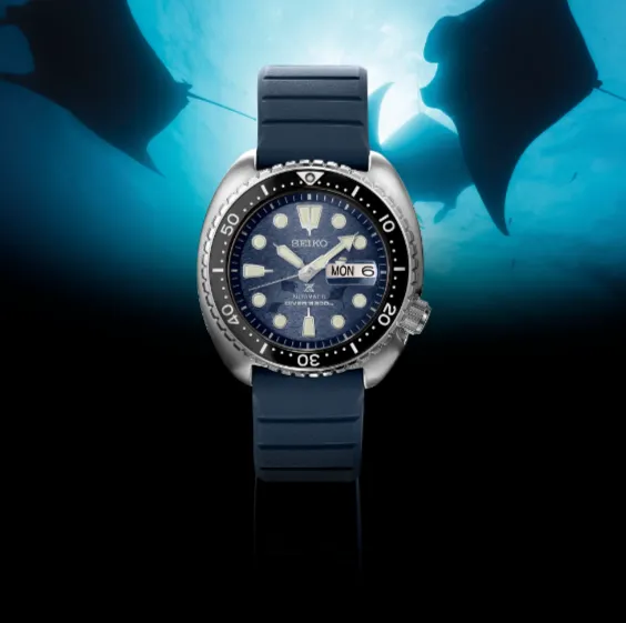 Seiko Prospex Automatic Diver Rotating Bezel 45.0 mm Blue Dial Men's Watch (SRPF77)