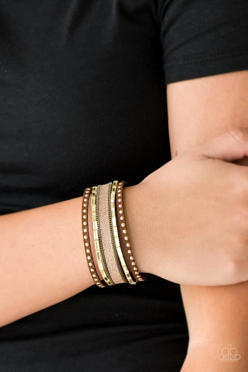 Seize the Sass Brass Paparazzi Bracelet
