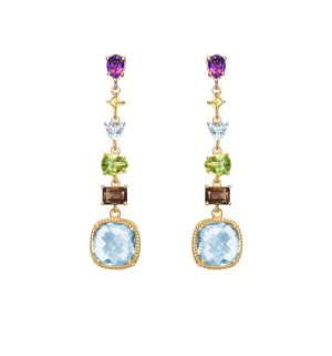 SemiPrecious Stone Drop Earrings