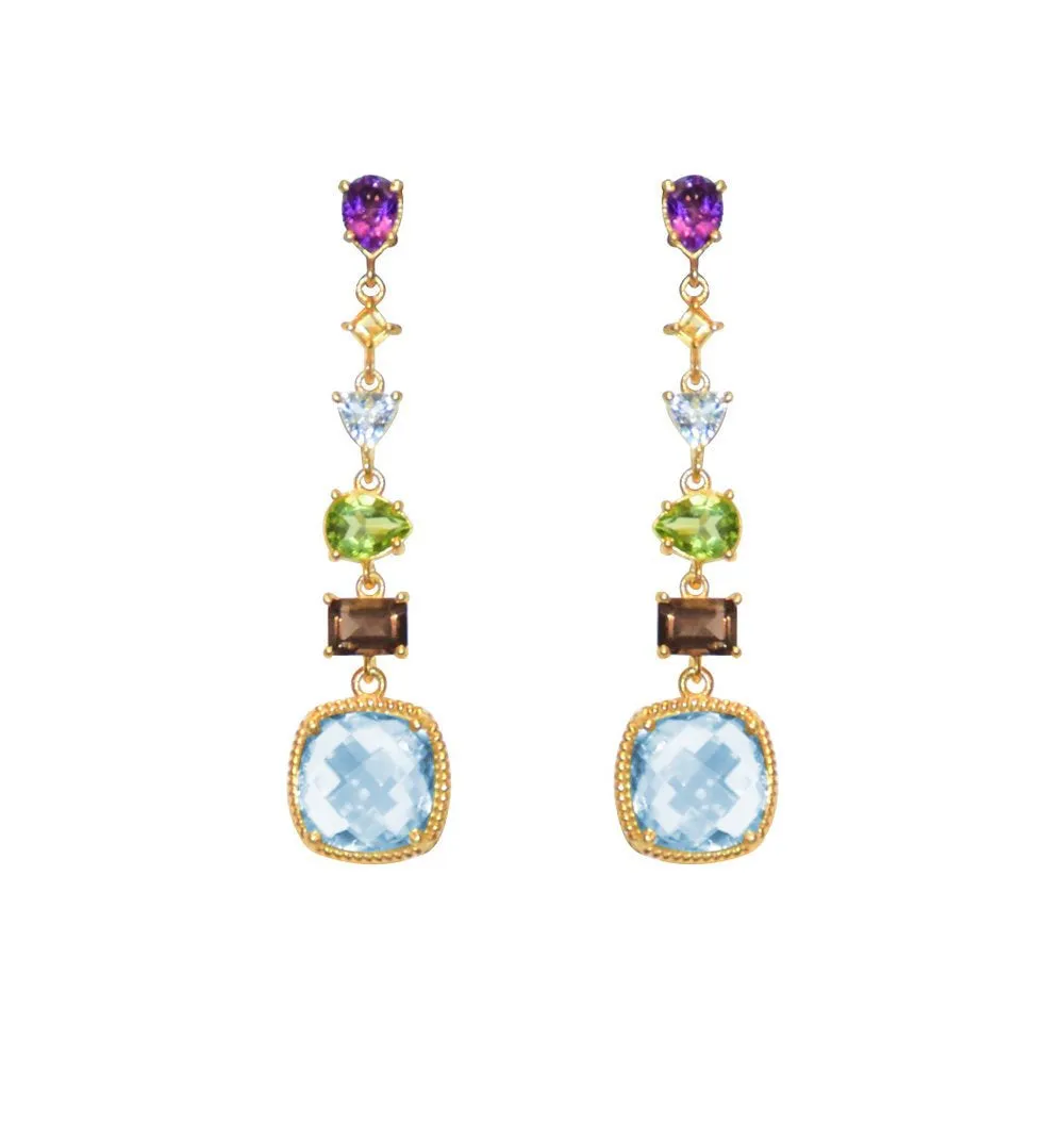 SemiPrecious Stone Drop Earrings