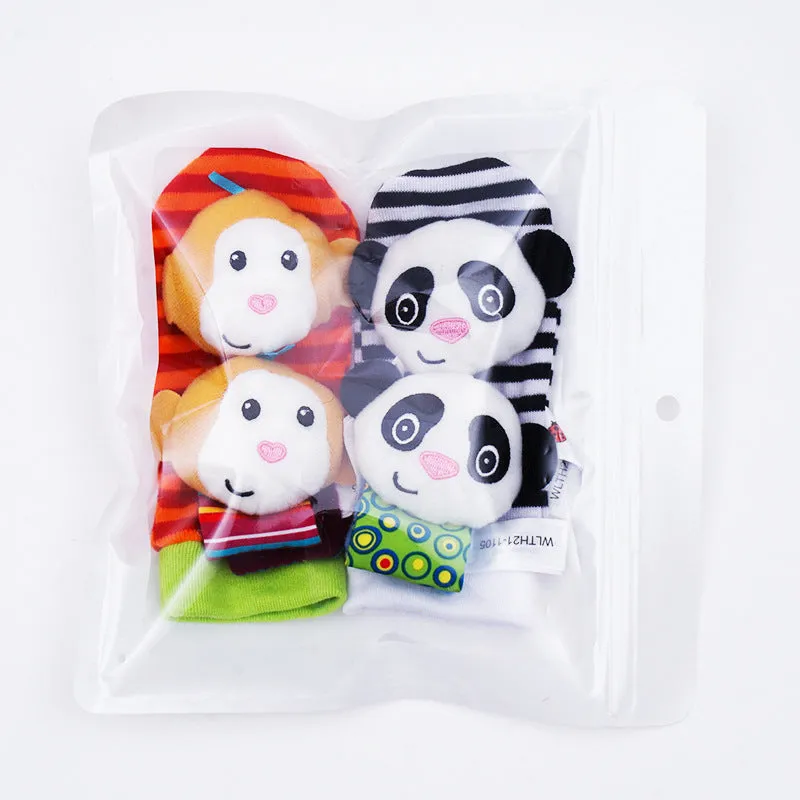 Sensory Baby Plush Socks and Bracelet