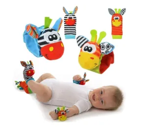 Sensory Baby Plush Socks and Bracelet