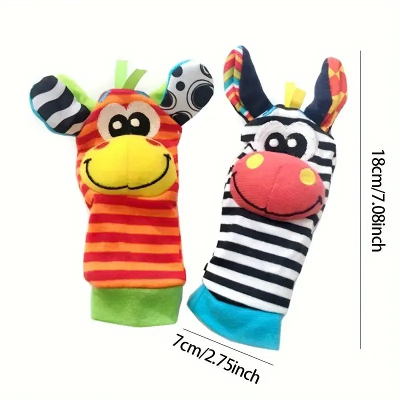 Sensory Baby Plush Socks and Bracelet