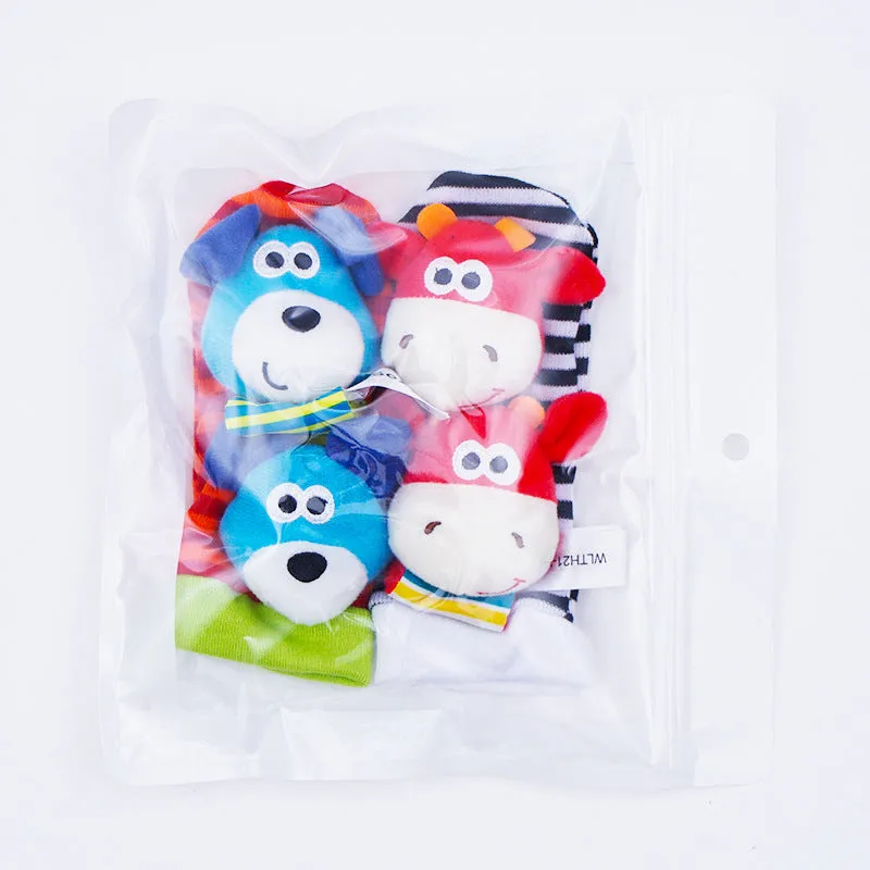 Sensory Baby Plush Socks and Bracelet