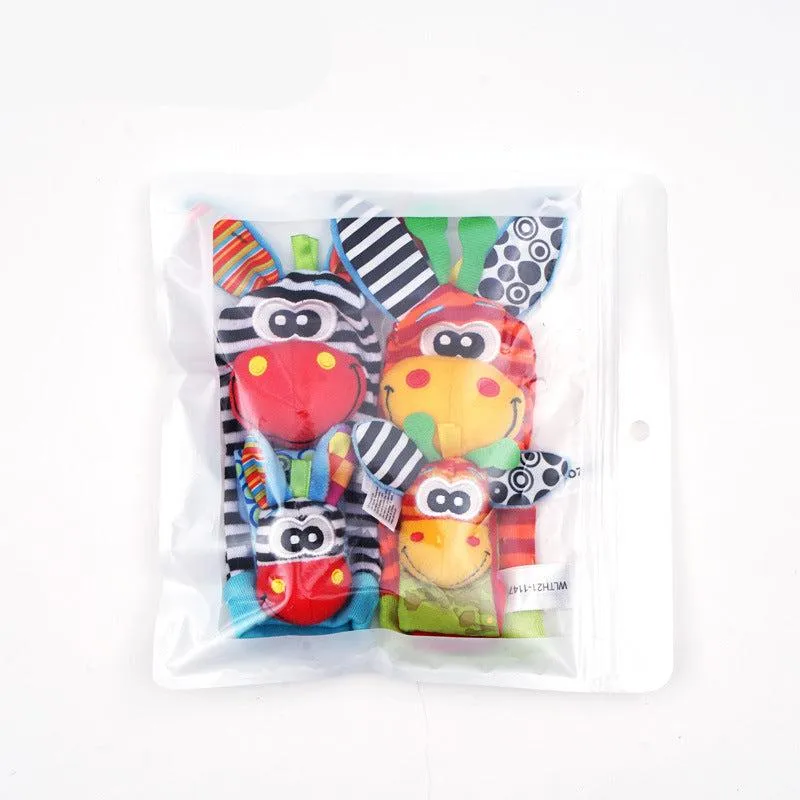 Sensory Baby Plush Socks and Bracelet