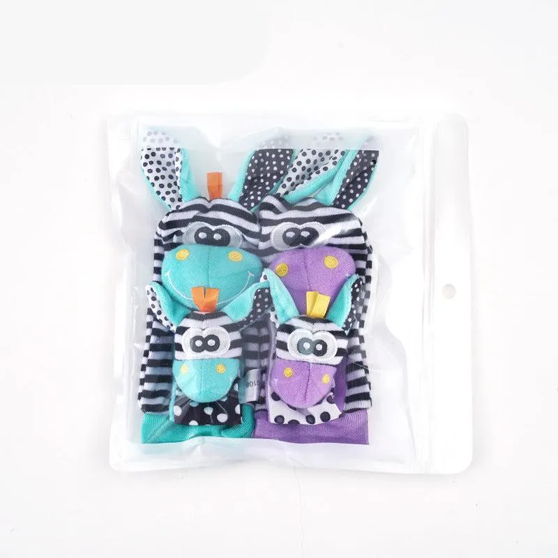 Sensory Baby Plush Socks and Bracelet