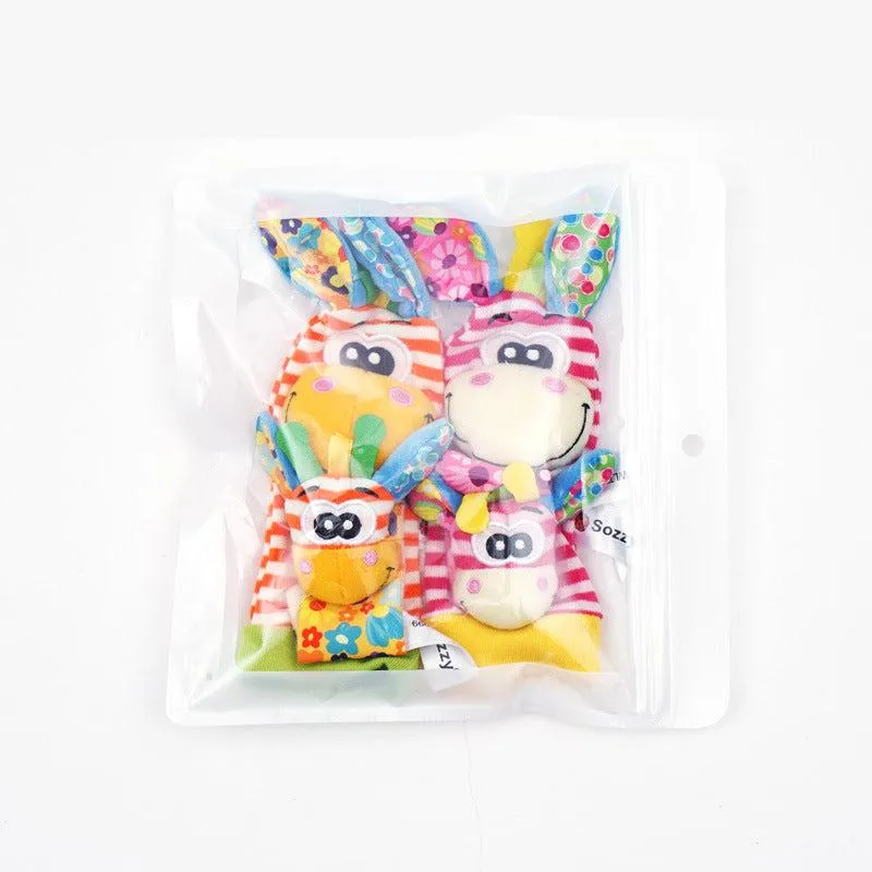 Sensory Baby Plush Socks and Bracelet