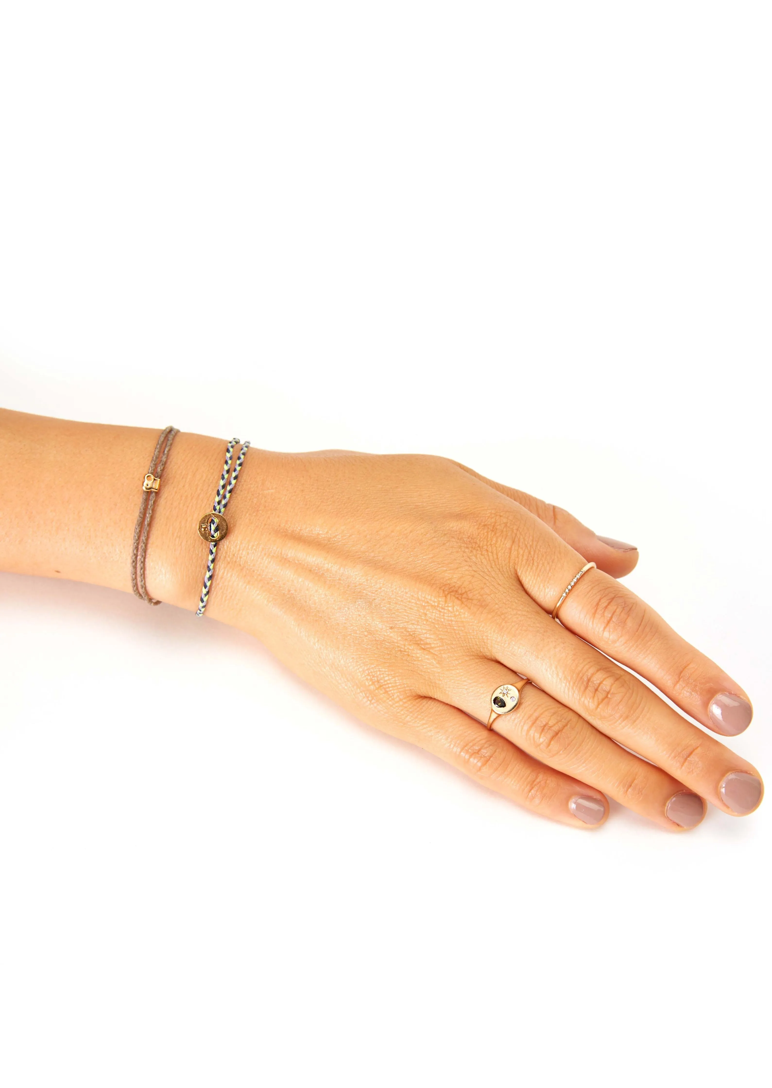 Signature Bracelet in Indigo Lavender & Neon Yellow