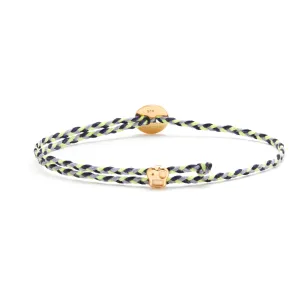 Signature Bracelet in Indigo Lavender & Neon Yellow