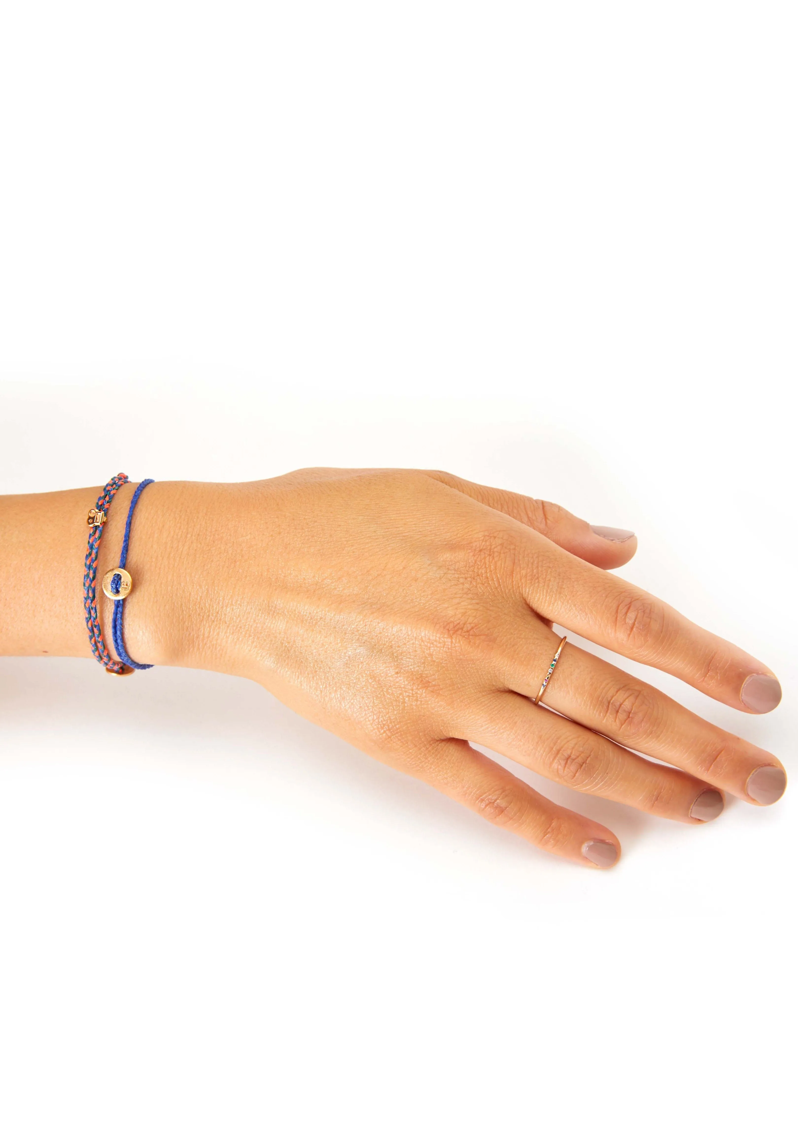 Signature Bracelet in Royal Forest & Neon Pink