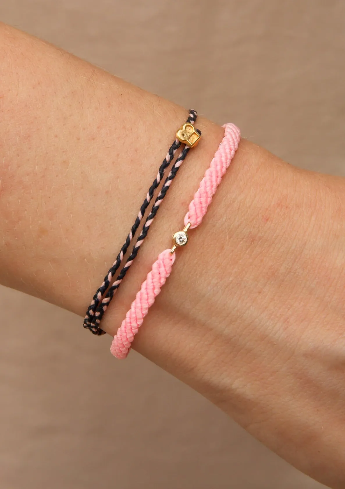 Signature Bracelet Indigo & Light Pink