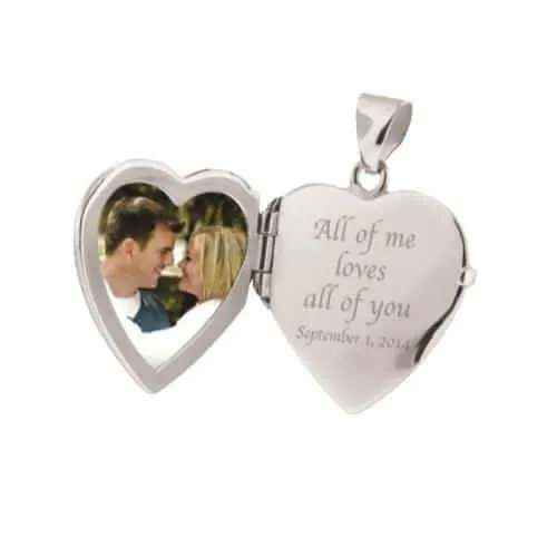 Silver Filigree Heart Locket Urn