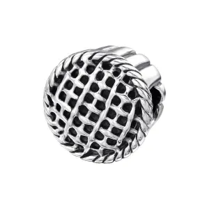 Silver Pie Charm Bead