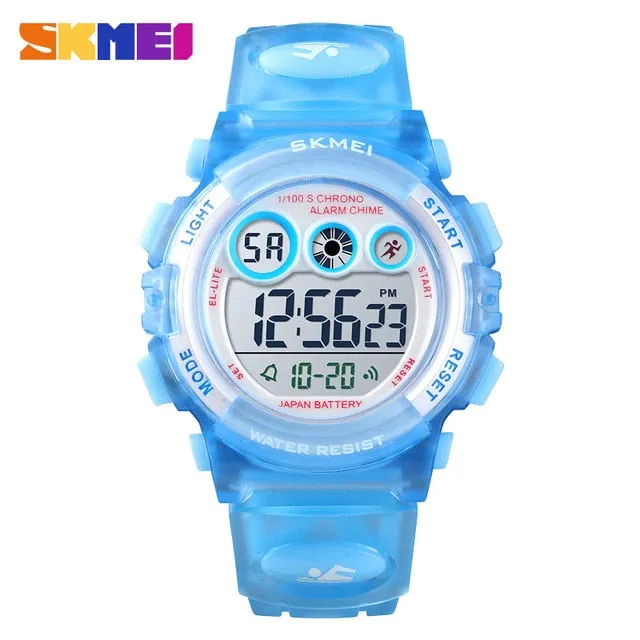 SKMEI Fashion Waterproof Children Boy Girl Watch Digital LED Watches  Alarm Date Sports Electronic Digital Watch Dropship 1451