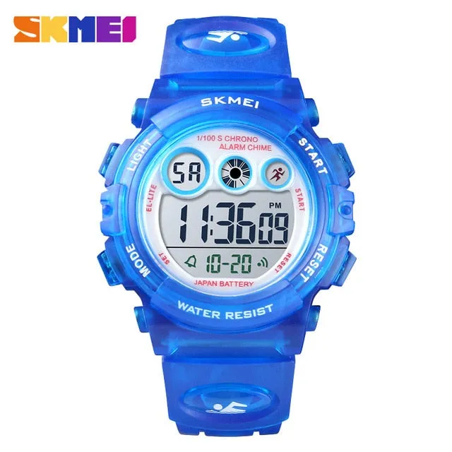 SKMEI Fashion Waterproof Children Boy Girl Watch Digital LED Watches  Alarm Date Sports Electronic Digital Watch Dropship 1451