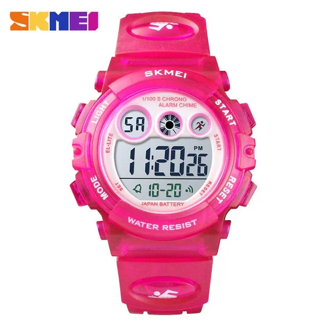 SKMEI Fashion Waterproof Children Boy Girl Watch Digital LED Watches  Alarm Date Sports Electronic Digital Watch Dropship 1451