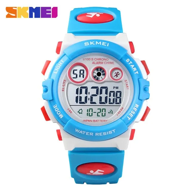 SKMEI Fashion Waterproof Children Boy Girl Watch Digital LED Watches  Alarm Date Sports Electronic Digital Watch Dropship 1451