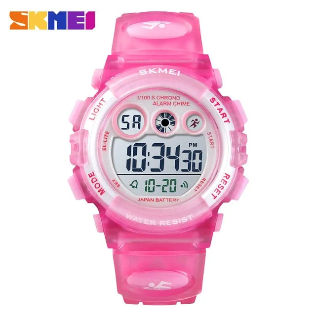SKMEI Fashion Waterproof Children Boy Girl Watch Digital LED Watches  Alarm Date Sports Electronic Digital Watch Dropship 1451